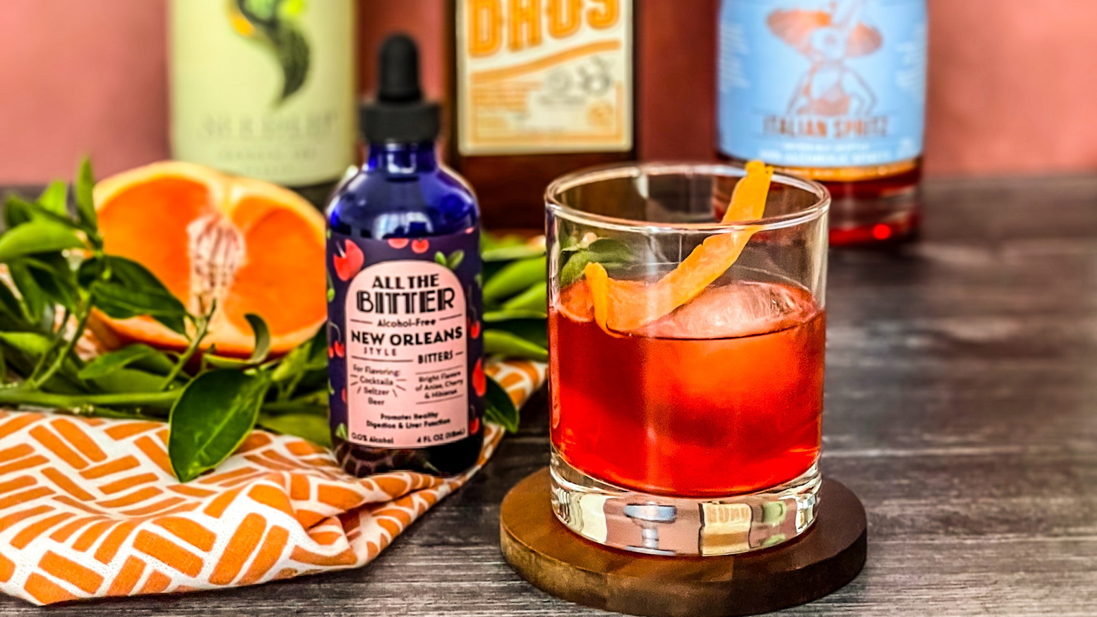 Image of Garden Negroni (Non-Alcoholic Cocktail Recipe)