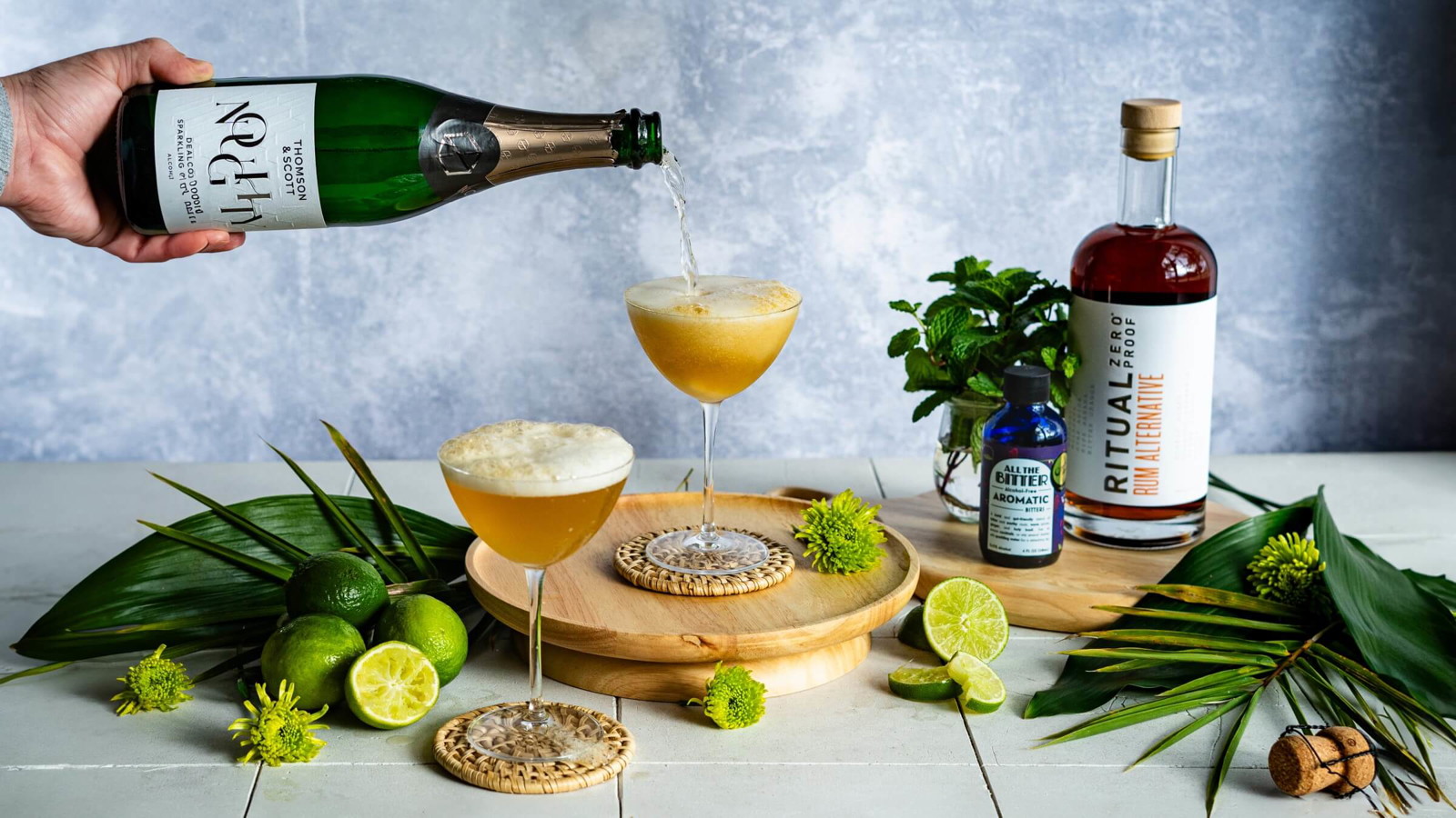 Image of Old Cuban (Non-Alcoholic Cocktail Recipe)