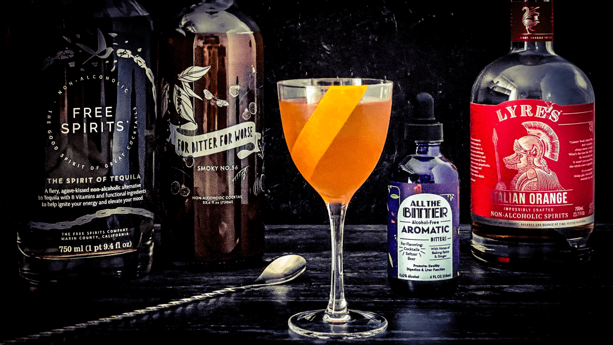 Image of Mezcal Negroni (Non-Alcoholic Cocktail Recipe)