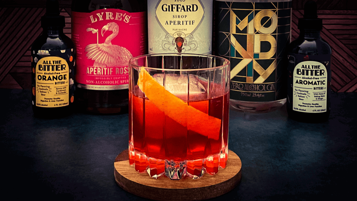 Image of The Best Non-Alcoholic Negroni Recipe